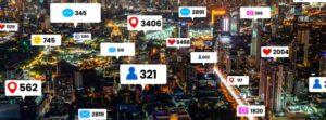 social media engagement in a city